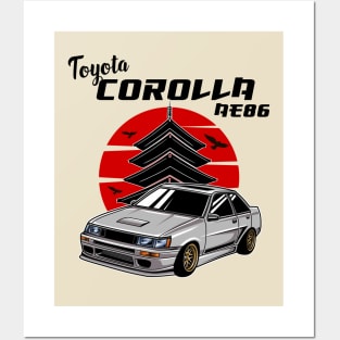 Toyota Trueno AE 86 Posters and Art